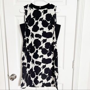 Derek Lam 10 Crosby | Black and White Shadow Floral
Silk Dress